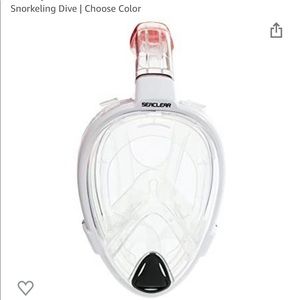 Full face snorkel mask for the beach